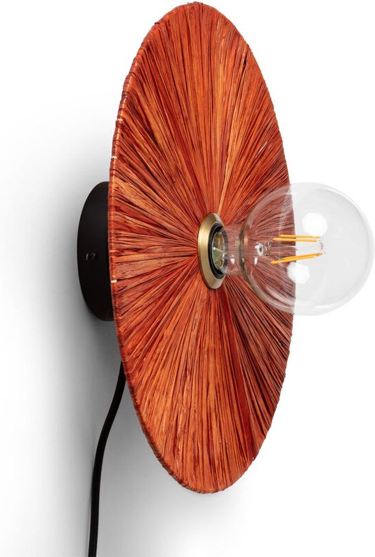 Efectoled - Wandleuchte Rafia Kanga Terrakotta