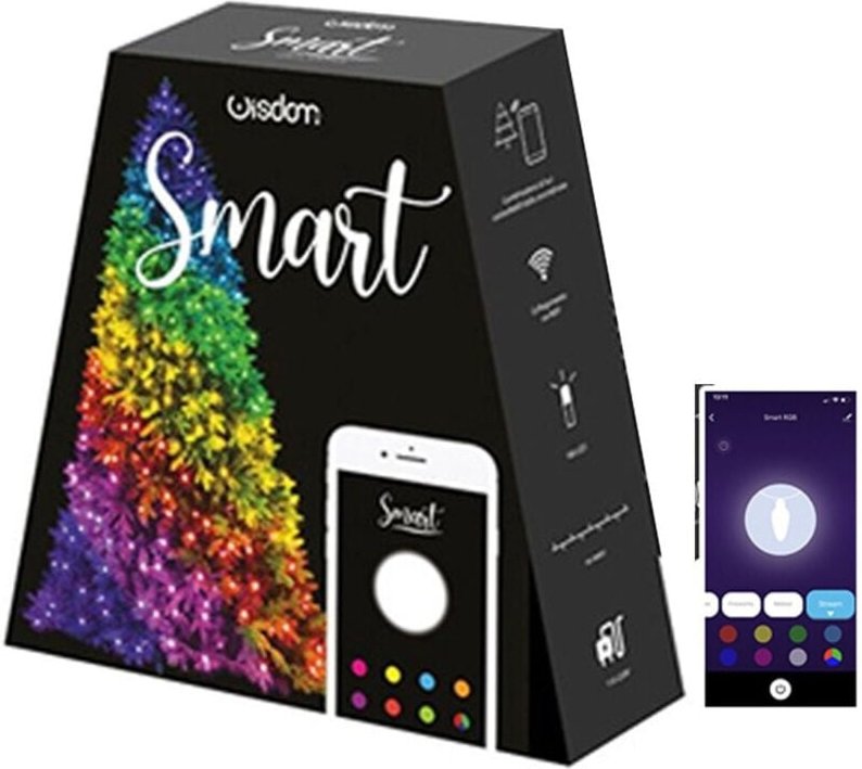 Trade Shop Traesio - Trade Shop - baumlichter fernbedienung über wifi app smart 180 rgb led -