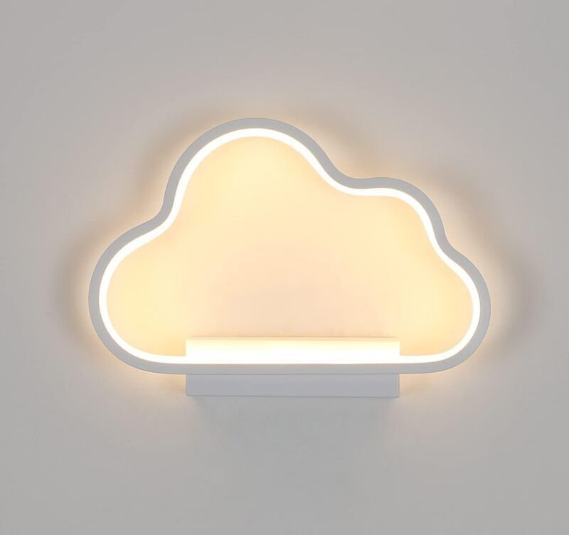 Moderne weiße LED-Wandleuchte (14 W), schlichtes Aluminiumdesign, geeignet für Flur, Treppenhaus, Wohnzimmer, Schlafzimm...