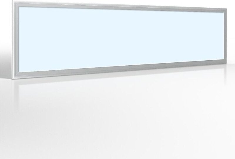 LED Panel 120x30cm 40W Rahmen silber - Lichtfarbe: Kaltweiß 5500K