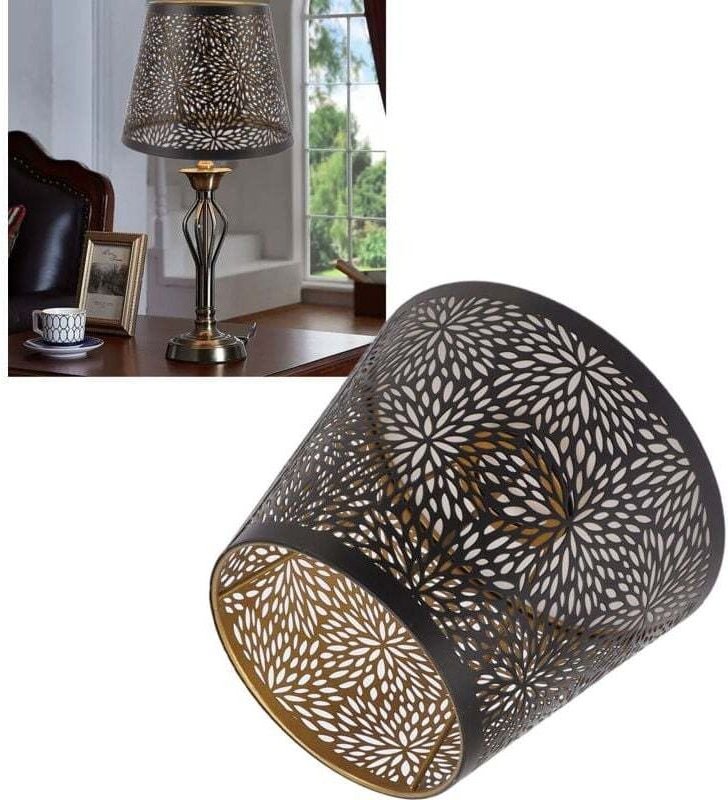 Lampenschirm in Baumform, schmiedeeiserner Lampenschirm in Form eines Waldbaums, E27-Lampenschirm für Tischlampe, Nachtt...