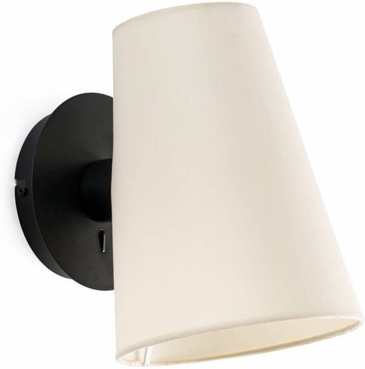 Lupe Wandleuchte innen schwarz/beige 20031-88