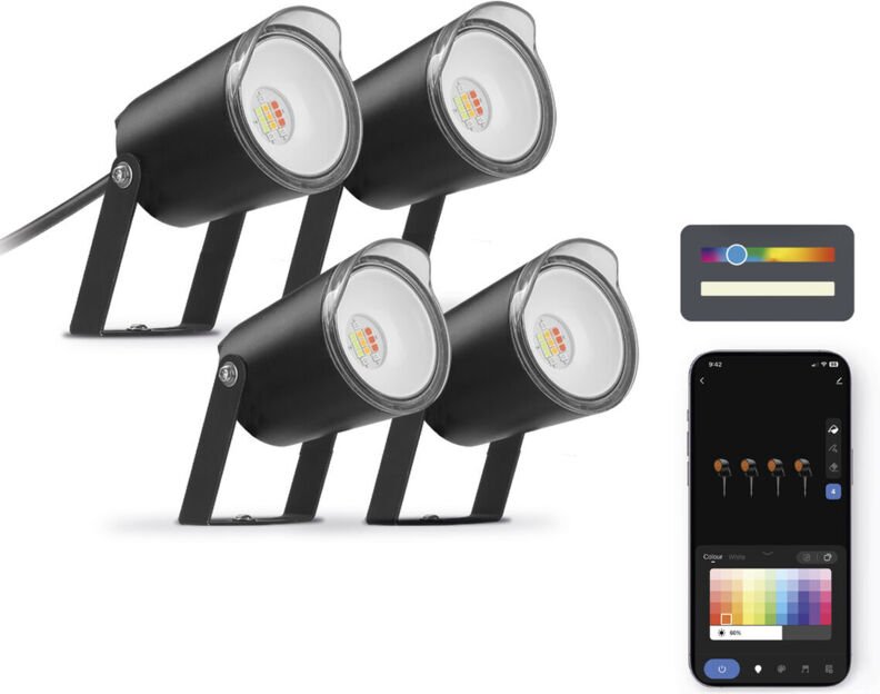 LED-Strahler KSIX SmartLED Schwarz (3000K)