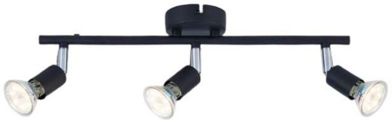 LED Leuchten 3er Spot Linos 3 schwarz 40 x 11 cm warmweiß