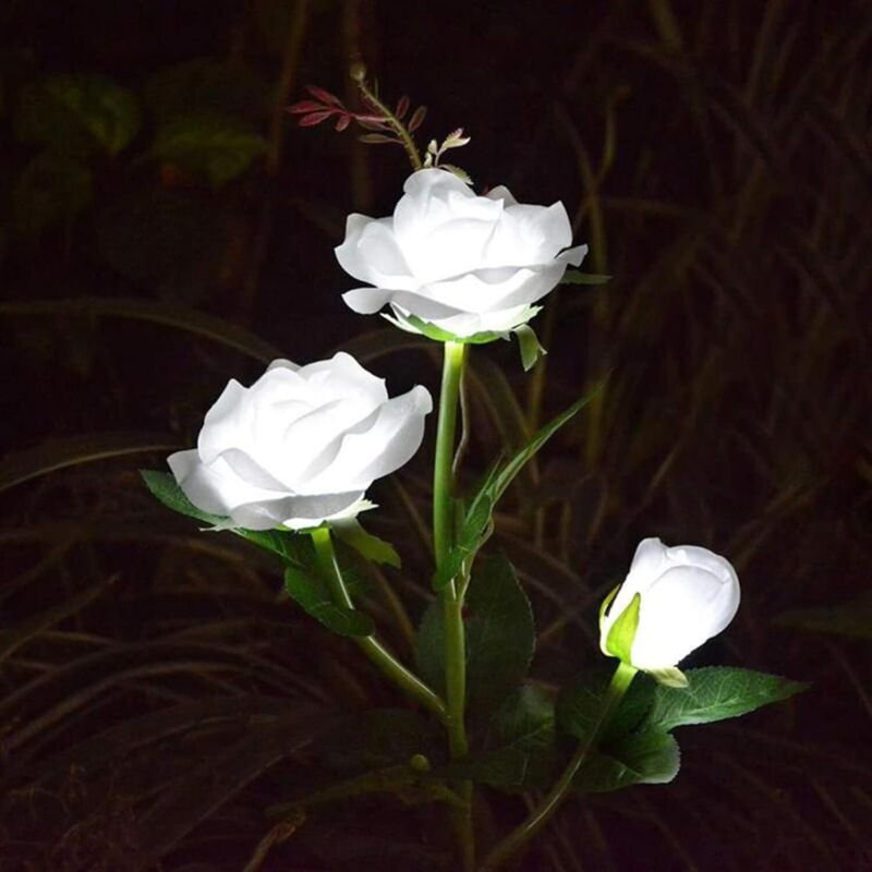 Solarleuchten für den Außenbereich, Solar-Gartenlicht, Blumenlichter, wasserdichte Garten-Landschaftslampe, Solar-LED-Si...