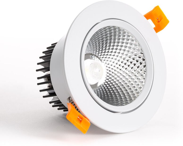 Efectoled - led Downlight Einbaustrahler 9W Rund Dimmbar Dim To Warm Ausschnitt ø 90 mm Weiß