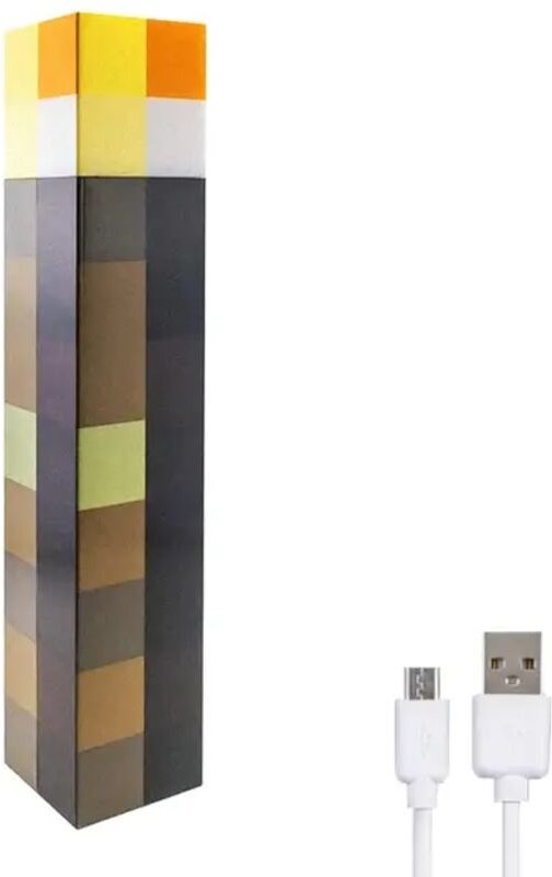 11,5 Zoll lange, braune Steinfackellampe, USB-wiederaufladbar, dekorative Innenleuchte, perfekt für Wohnzimmerpartys ode...