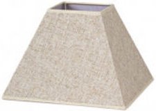 Tenorio Pyramide Lampenschirm e27 Leinen beige 15dx8dx11h