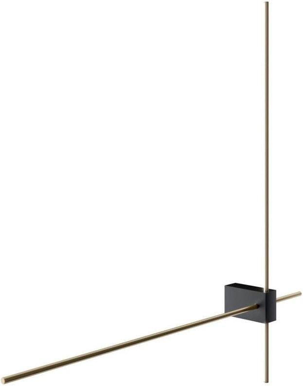 Thumbnail - Pars Doppelte integrierte LED-Wandleuchte Schwarz, Gold 3000K - Maytoni