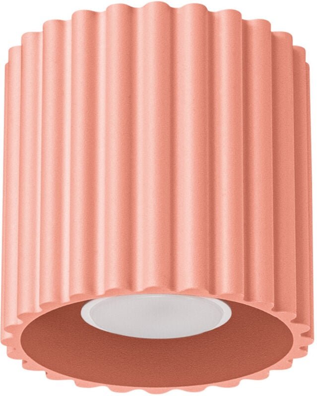 Moderner gerillter runder Pfirsich-Deckenspot 10 cm 1xGU10 10W AURA Sollux Lighting