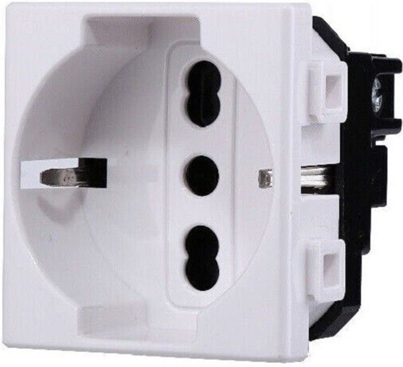 Trade Shop - btitic series fatix compatible takes schuko lan pulsant deviator usb -