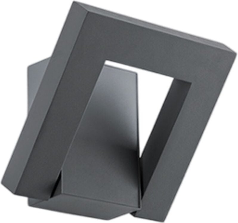 Leva – 12-W-LED-Wandleuchte, Farbtemperatur 3000–4000 K, 340° verstellbar, 960 lm, Schutzart IP54, Mattanthrazit – Peren...