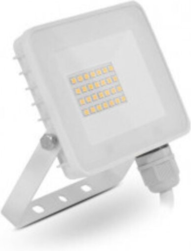 Thumbnail - LED-Projektoren von 10W bis 50W LUMOS SLIM II ECO Weiß - 118x22x117mm - 3000K Warmweiß - 20W