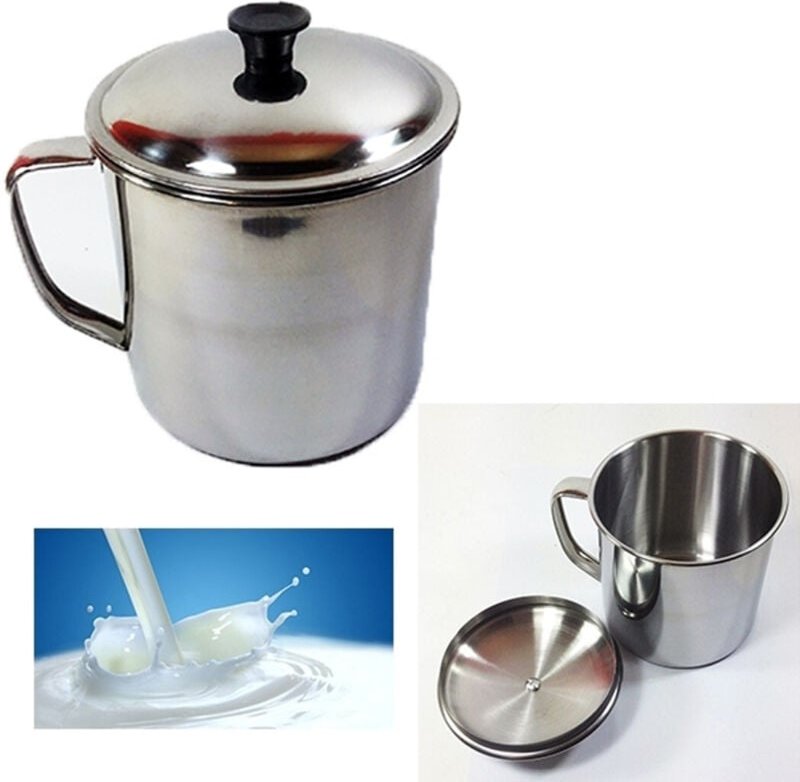 Trade Shop - bricco bollilat mit coperchieve 10CM inhalt -