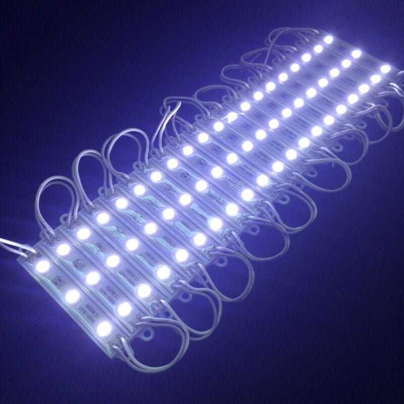 Trade Shop Traesio - Trade Shop - Modul 20 Stück 3 led smd 5050 5630 fred caldo blu rosso verde rgb IP65 -