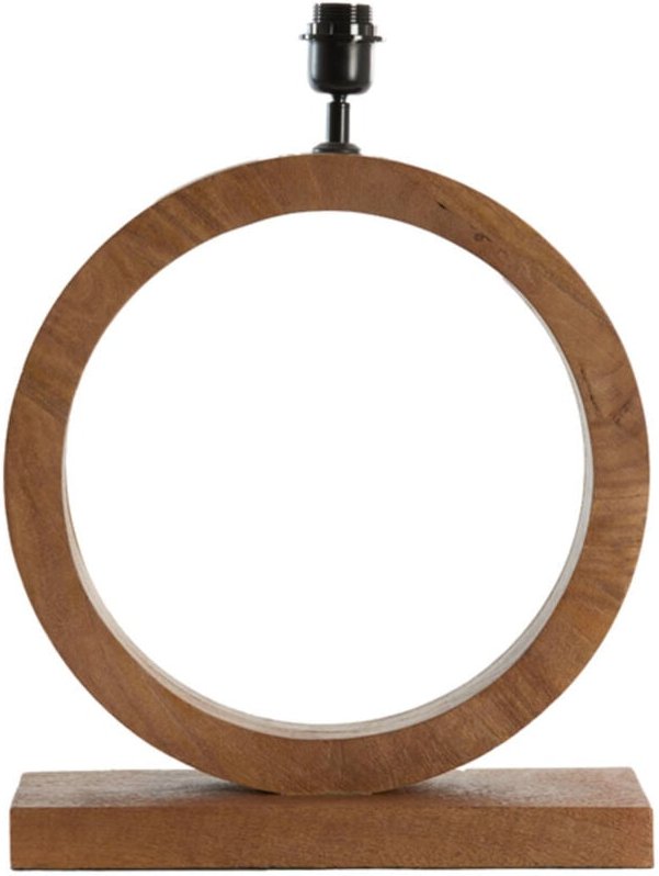 Light & Living - tischlampe - Tinar - braun - holz - einzelne