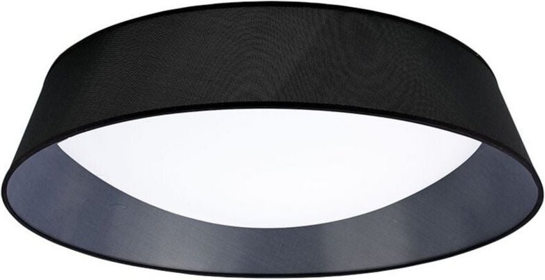 Inspired Mantra - Nordica Plafones - Deckenleuchte LED, zylindrisch 90 cm schwarz 3000K, 4200lm, weißes Acryl mit schwar...