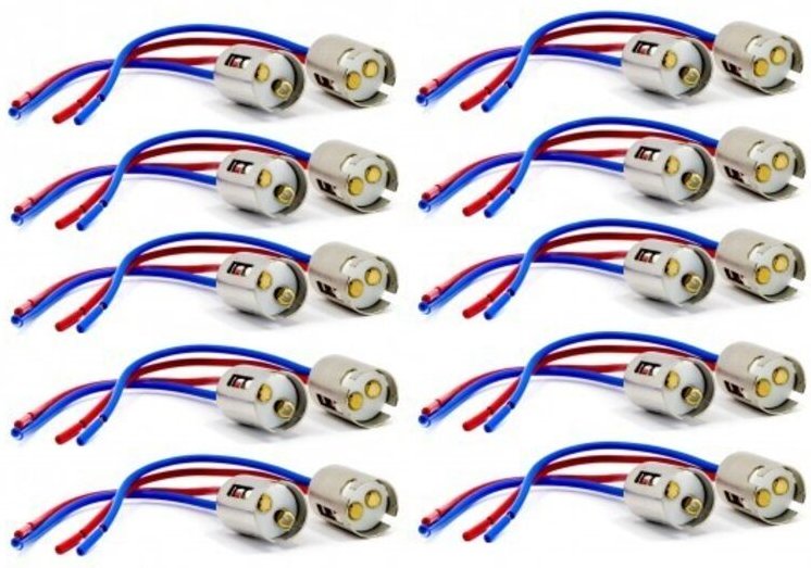 Keramiksockelwürfel P21/5W / 1157 für 12V / 24V Beleuchtung x 10