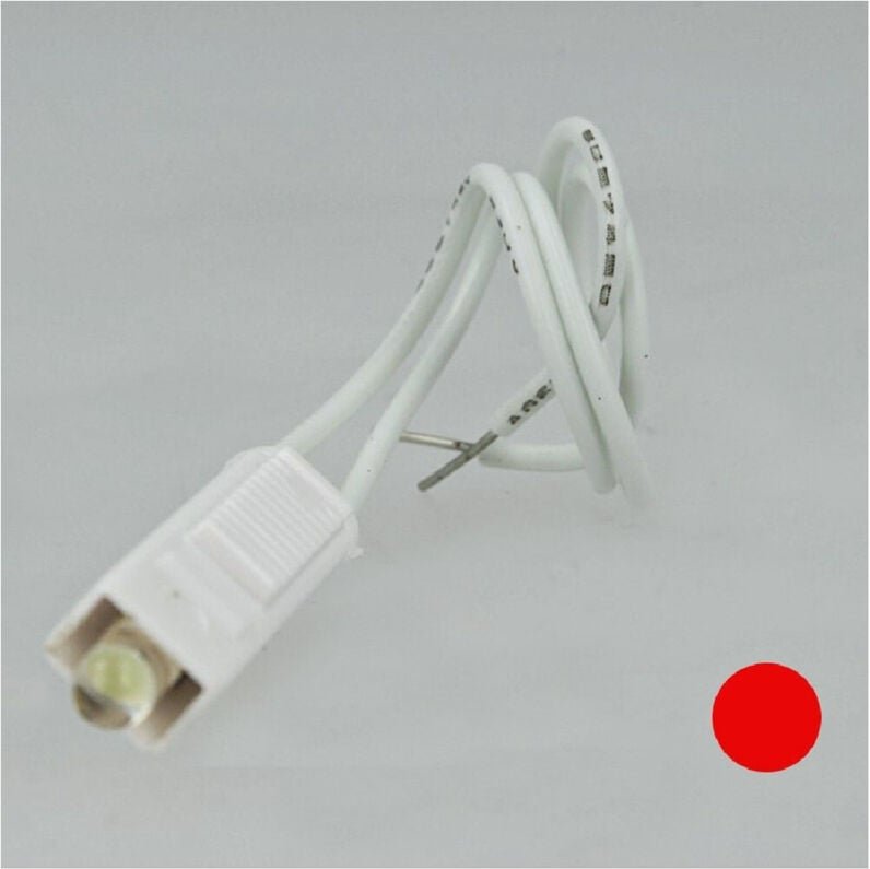 Trade Shop Traesio - Trade Shop - led 220V 0,5W lampada für compatibible bticino axolut - Rot