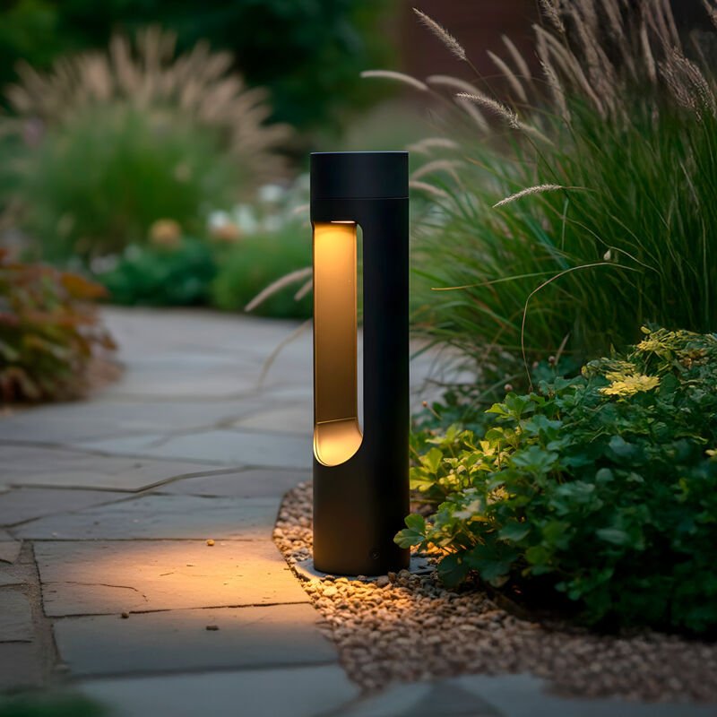 LED-Außenleuchte "Corona", 40 cm, 10 W 220 V AC, 3000 K, Schwarz