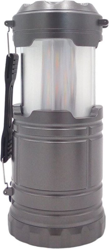 Redcliffs - led Campinglampe 3 Funktionen Campinglaterne Zeltlampe Taschenlampe - grau