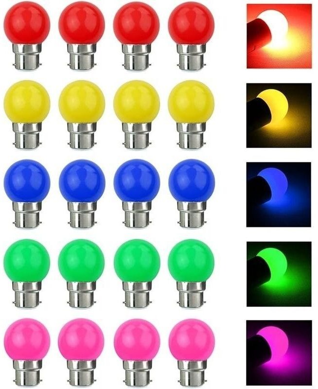 B22 3W LED-Farblampen, entspricht 30W 240lm B22 Bajonettlampen, mehrfarbige LED-Lichterketten