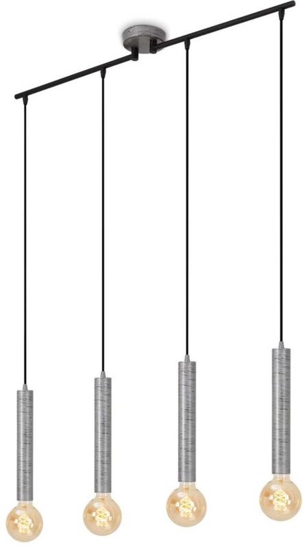 Briloner - Leuchten longa - Pendelleuchten - 4031044 - Silver Crafted - 4-flammig - E27 Fassung max. 60 Watt - 85 x 10 x...