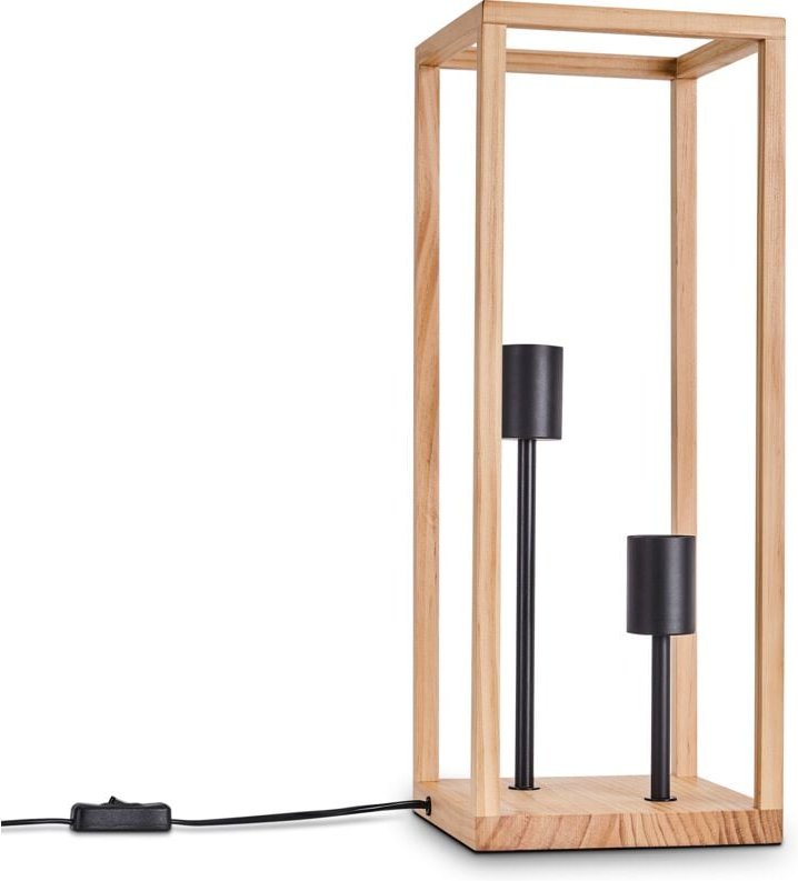 Paco Home - Pendellampe Deko Wohnzimmer Hängeleuchte Esszimmer Lampe Schlafzimmer Holz E27 Tischleuchte, Holz