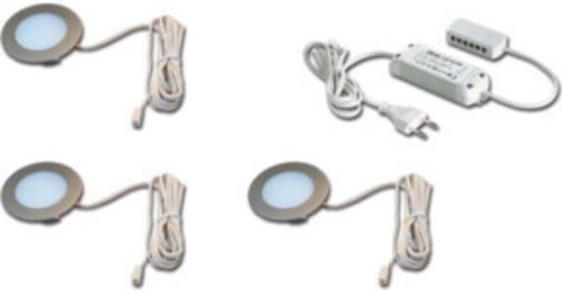 Hera 3er-Set LED-Einbauleuchte 3W ww Tr.24/15W 61056938002