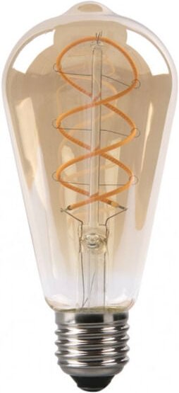 Fabrilamp - Filamen.geflochtene Glühbirne Pebetero 14x6,5d 4w 250lm E27 Amber 2200k