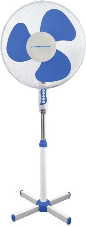 Esperanza „Hurricane“ Standventilator Weiß/Blau