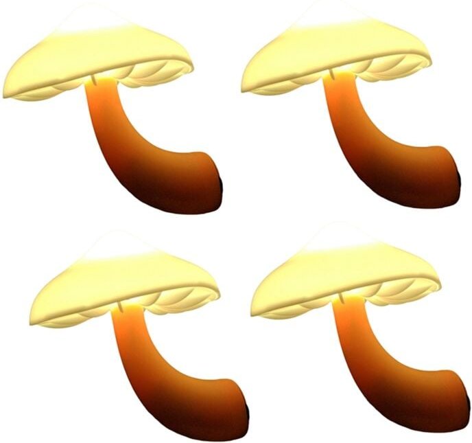 4er-Pack Plug-in-Nachtlicht, Pilzlicht-LED-Nachtlichter