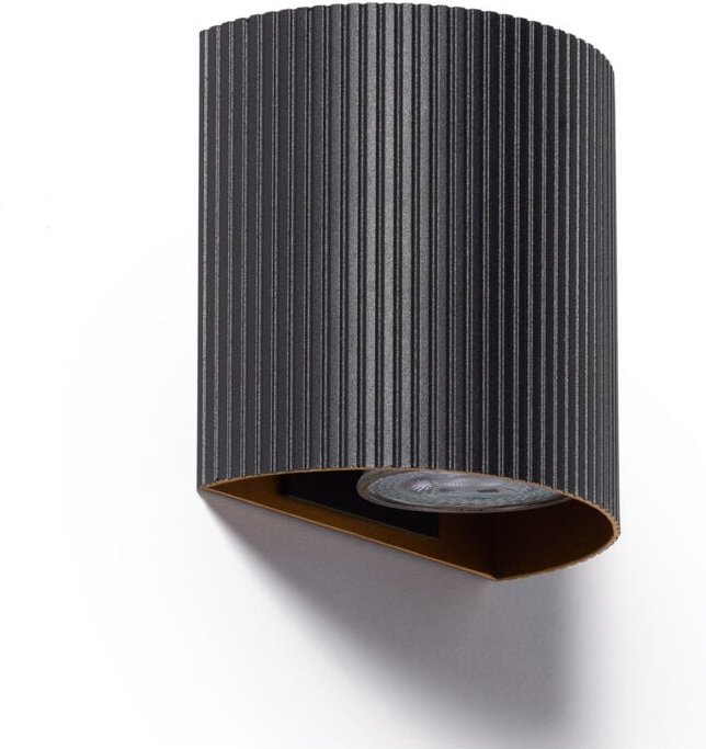 Wandleuchte Aluminium Aritz Schwarz