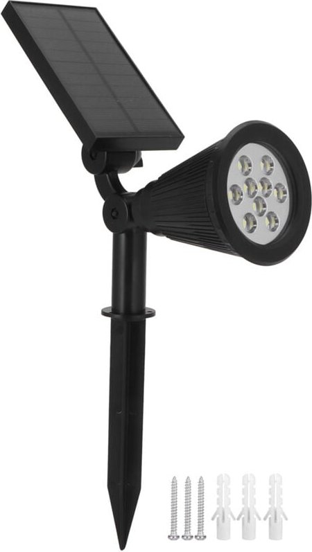 Solar-Flutlichtstrahler mit 9 LED-Chips, Solar-Gartenleuchten für den Außenbereich, weißes Licht