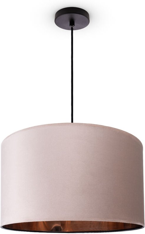 Paco Home - Pendelleuchte Stehleuchte Dreibein Wohnzimmer Lampenschirm Velours Unifarben E27 Pendelleuchte - Schwarz, Be...