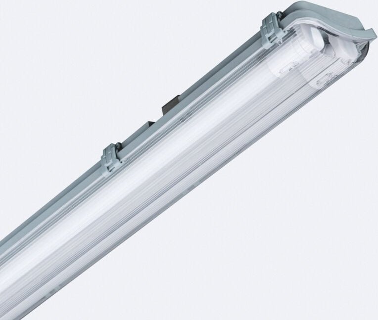 Feuchtraumleuchte 150cm IP65 mit 2 LED Röhren Glas 22W 140lm/W 4000K Neutralweiß