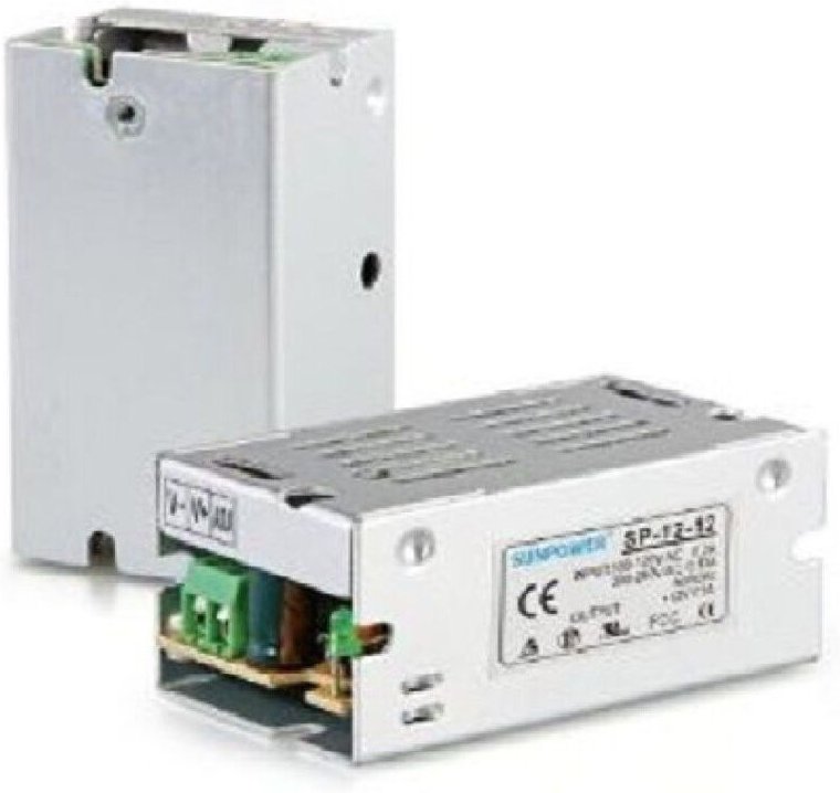 Trade Shop Traesio - Trade Shop - netzteiltransformator 220V12V 1A ampere 12 watt led strip -