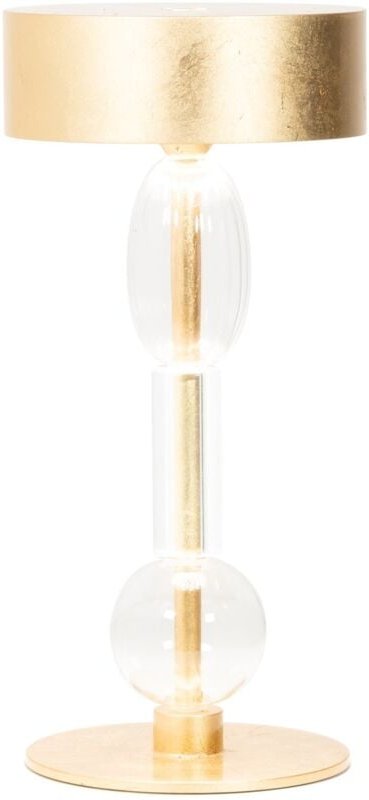 Thumbnail - Royal Family Wi-Fi – Wiederaufladbare LED-Tischlampe, Touch-Dimmer, 36h Akku, Gold-Alu, Glas - Zafferano
