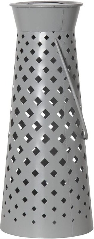 Star Trading - Solar-Laterne, Tischlampe Romby Outdoor, grau, 13x32cm