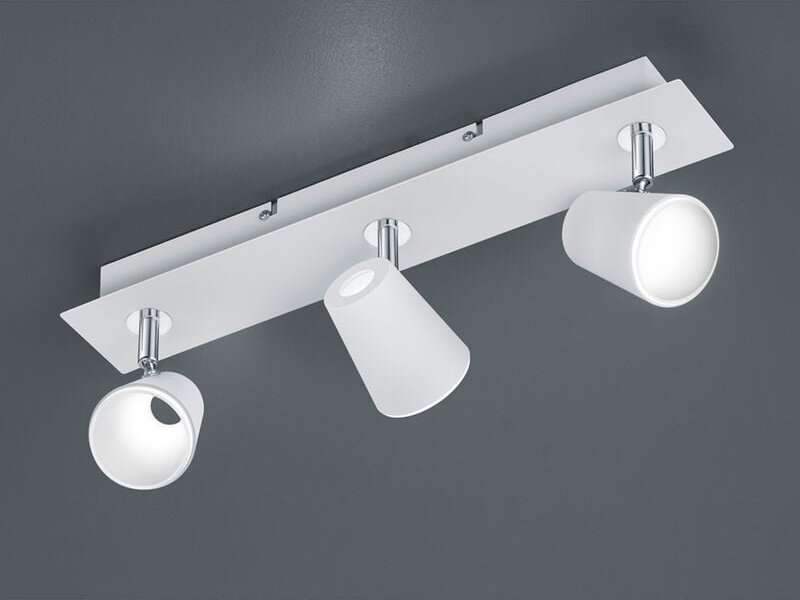 Trio - led Deckenstrahler narcos 3-flammig Weiß, Breite 45cm