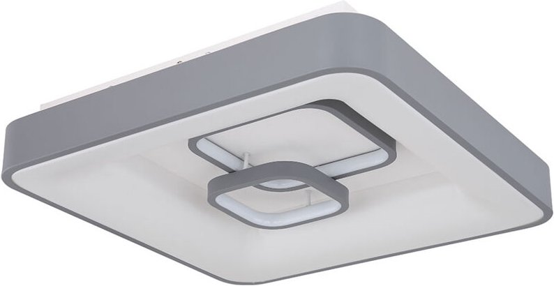 Deckenlampe LED Deckenleuchte Wohnzimmerlampe Fernbedienung Schlafzimmerleuchte, 1x LED warmweiß, LxBxH 50x50x10 cm