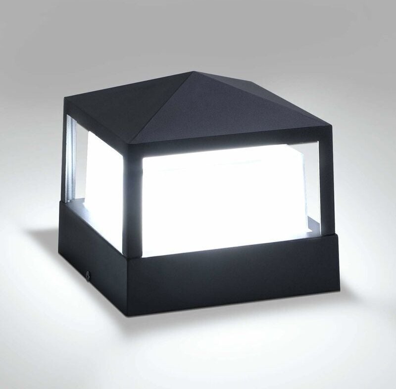 Außen-Bodeneinbaustrahler Pfostenlampe Säulenlampe Torlampe Außensäulenleuchte Villalampe IP65 Wasserdicht Aluminium Gar...