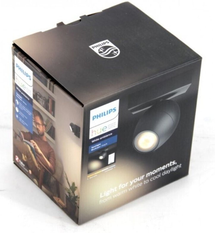 Philips Hue White Ambiance Buckram Spot mit Dimmschalter schwarz"-"161680674