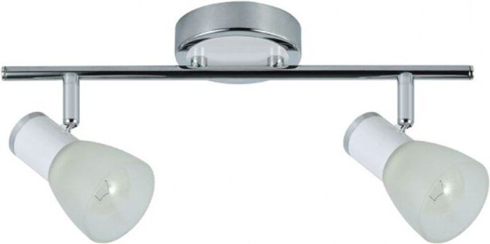 Fabrilamp - akunadecor Cholo Zweiflammiger Waschtischunterschrank Weiß/Chrom De