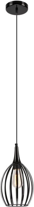 Lamkur Lighting - Lamkur Vincent Drahtgestell-Pendel-Deckenleuchte Schwarz, 1x E27
