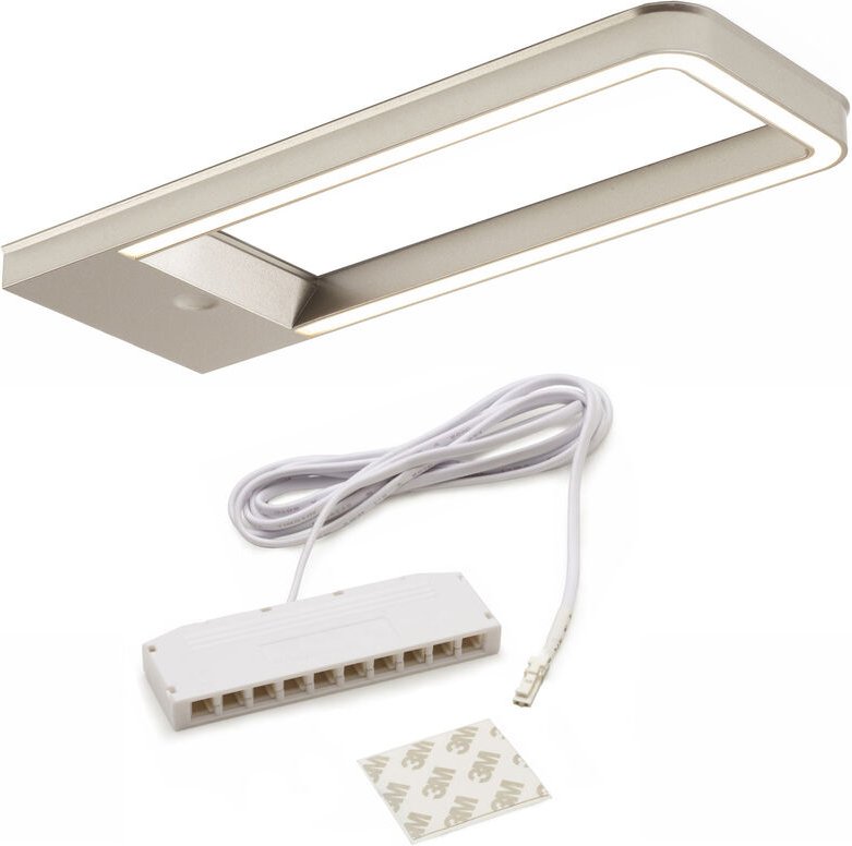 So-tech - Domus Line led Unterbauleuchte sotti mit Sensor (186 x 67 mm, 12V, 5W, warmweiß 3000 k, Micro12, Edelstahlopti...