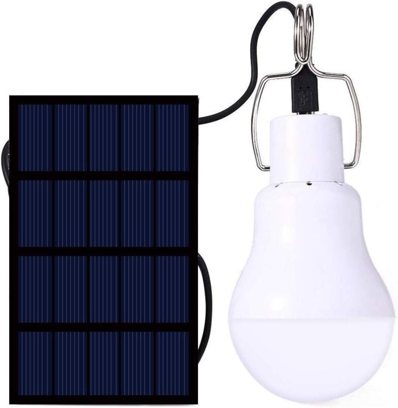 Solar-Campinglampe, tragbare LED-Solarlampe mit Solarpanel für Außenbeleuchtung, Wandern, Camping, Angeln, Zelt