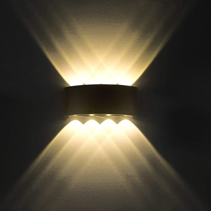 LED-Wandleuchte, 8 W, moderne Wandleuchten, IP65, wasserdicht, Aluminium, dekorativer Auf- und Ab-Strahler, Nachtlampe f...