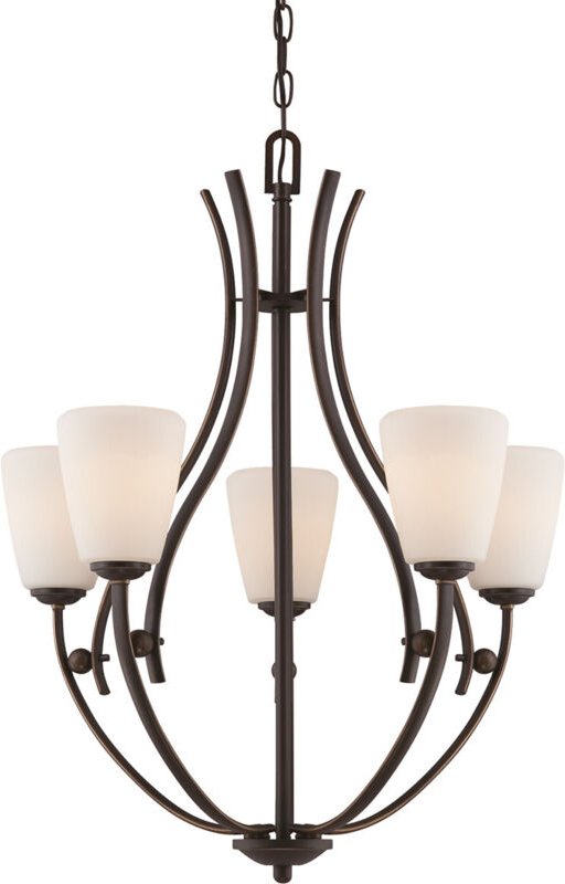 Elstead - Chantilly - 5 leichte mehrarmige Kronleuchter Palladio Bronze Finish, E27