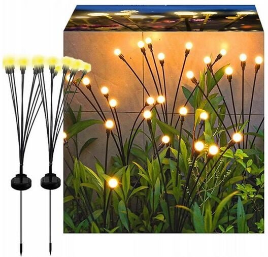 Thumbnail - Solarlampe, angetriebene Kugeln, 6 LED, Garten, DEKORATIV, für den Garten, 2 STK